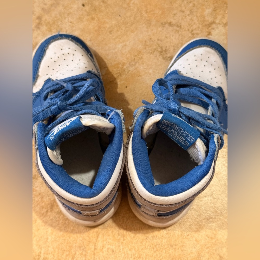 Nike Baby Boy 9C 1 Retro High OG True Blue Sneakers - Picture 5 of 6